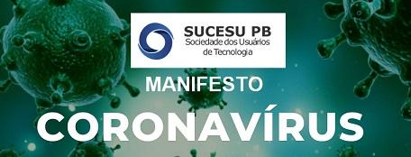 Manifesto SUCESU-PB   COVID-19
